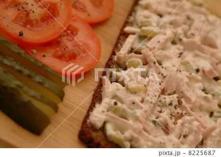 homemade scalded sausage salad 8225687