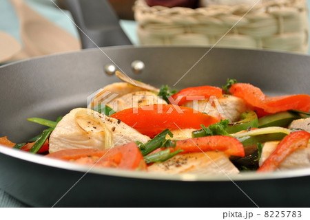grilled chicken and organic vegetable pan grilled chicken and organic vegetable pan 8225783