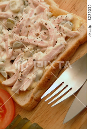 homemade scalded sausage salad 8226039