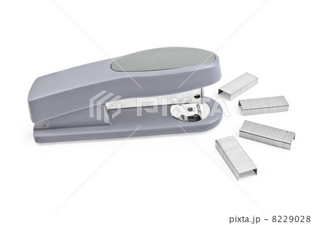 Gray stapler with staples 8229028