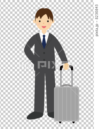 一個男人帶著手提箱 8230843