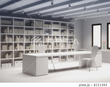 本に囲まれる部屋 8231364