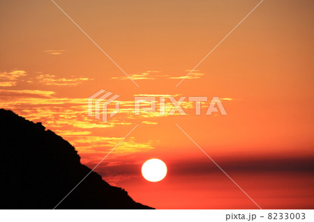 白馬岳の夕日 白馬岳の夕日 8233003