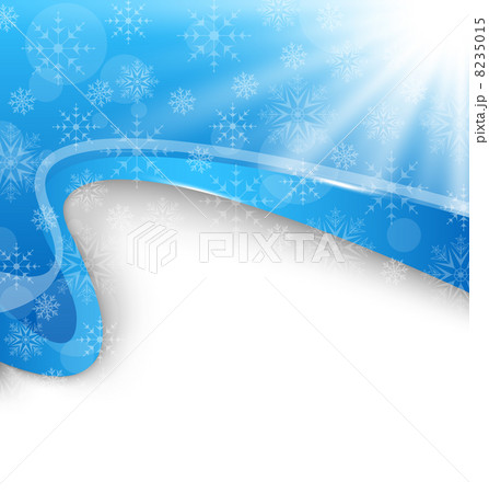 Cute winter brochure with snowflakes Cute winter brochure with snowflakes 8235015