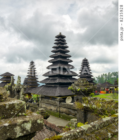 Traditional balinese architecture. The Pura Besakih temple 8235928