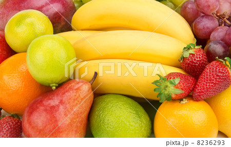 Multicolored background of fruits and berries 8236293