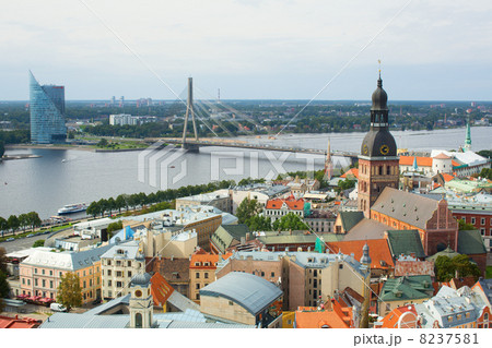 A view from St. Peter's Church in Riga Old Town 8237581