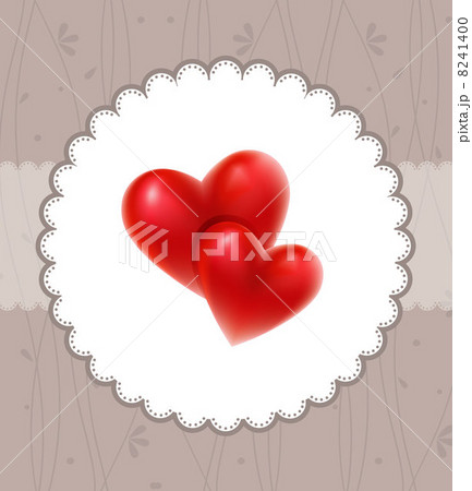 Valentine`s card with red hearts Valentine`s card with red hearts 8241400
