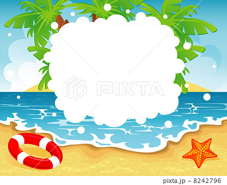 Summer tropical banner 8242796