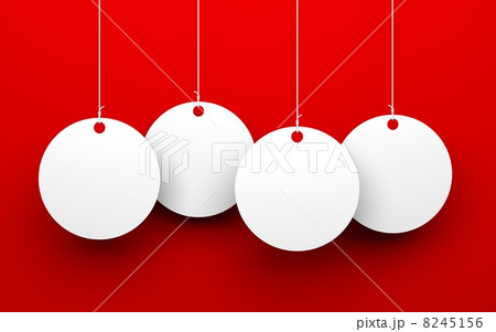 White tags on blue background 8245156