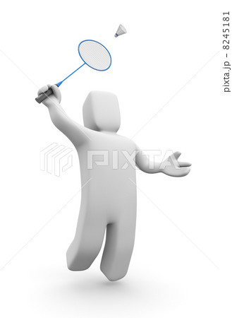 Badminton player jumps 8245181