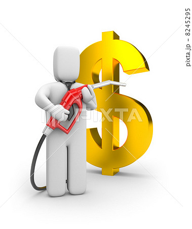 Person with petrol pump 8245295