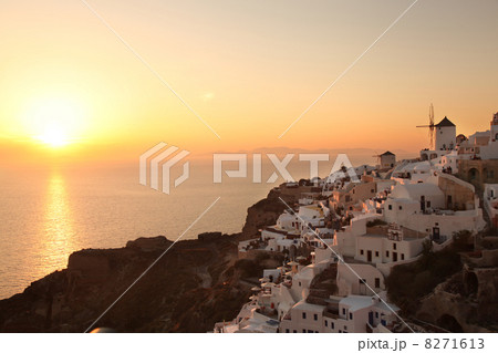 Windmill in Santorini island in Greece Windmill in Santorini island in Greece 8271613