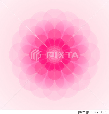 ピンクの花　グラデーション　ピンクバック 8273402
