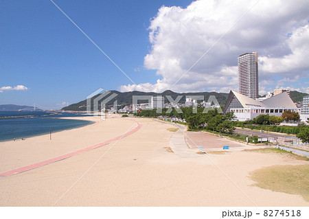 須磨海岸と明石海峡 8274518