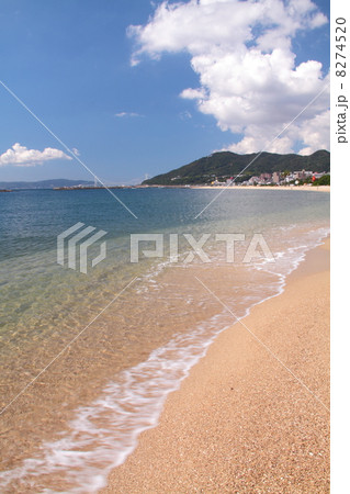 須磨海岸と明石海峡  8274520