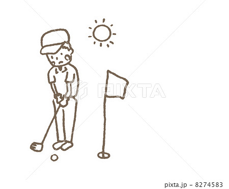 ゴルフをする男性 8274583