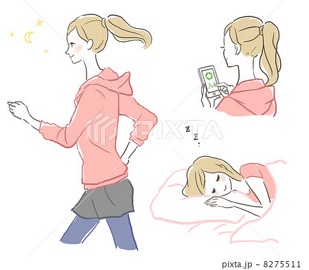 ランニングする女性 8275511
