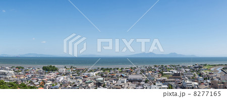 島原市街地と有明海 島原市街地と有明海 8277165
