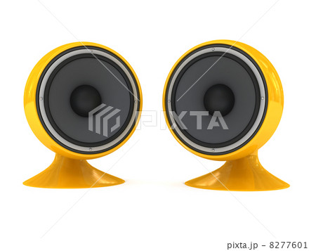 Speaker over white background 8277601