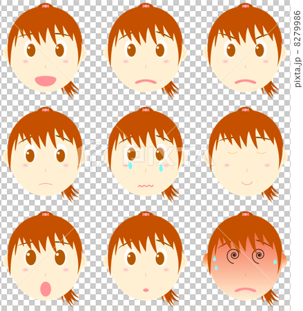 Child's expression (girls) - Stock Illustration [8279986] - PIXTA