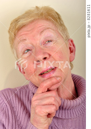 old woman is thinking about the future old woman is thinking about the future 8281611