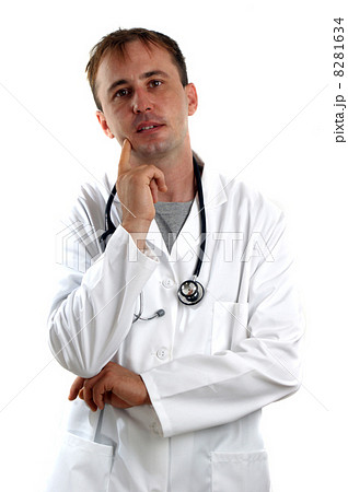 gesticulating medical staff with stethoscope in a conversation gesticulating medical staff with stethoscope in a conversation 8281634
