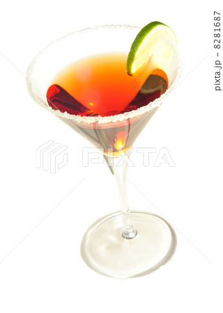 cocktail with some organic sugar as decoration 8281687