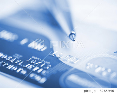 Credit Card and pen macro Credit Card and pen macro 8283946