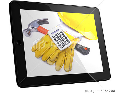 Tools On Tablec Computer Screen 8284208