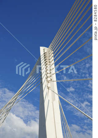 Abstract Detail of Millennium Bridge in Podgorica, Capital city Abstract Detail of Millennium Bridge in Podgorica, Capital city 8284580