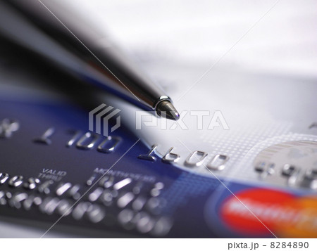Credit Card and pen macro Credit Card and pen macro 8284890
