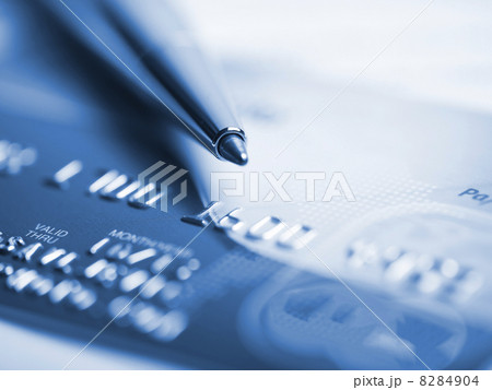 Credit Card and pen macro 8284904