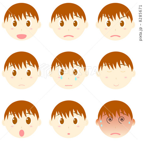 子供の表情(男の子) 子供の表情(男の子) 8285671