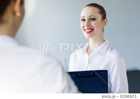 Businesswoman with colleague Businesswoman with colleague 8286923