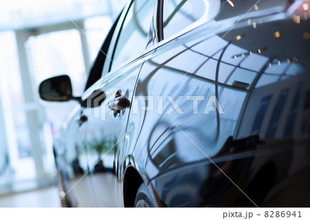 Rear view of luxury car 8286941