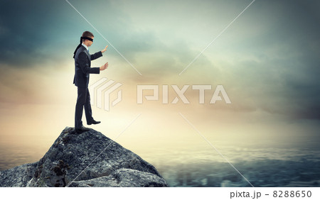 Businessman in blindfold Businessman in blindfold 8288650