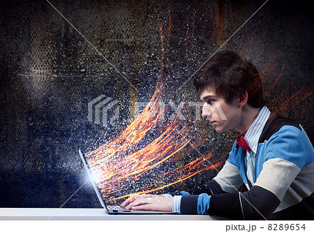 Businessman using laptop Businessman using laptop 8289654