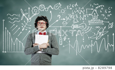 Young man with papers 8289798