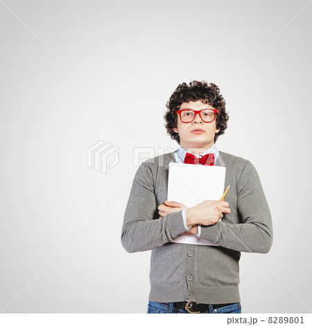 Young man with papers Young man with papers 8289801