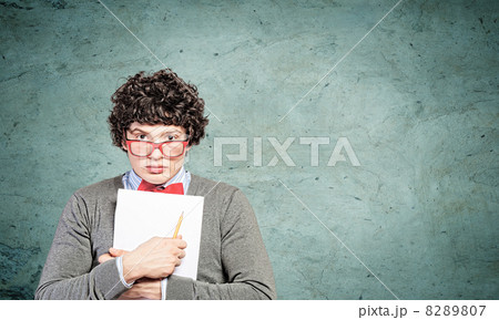 Young man with papers Young man with papers 8289807