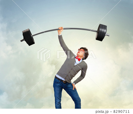 Weight Lifting businessman Weight Lifting businessman 8290711