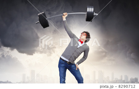 Weight Lifting businessman 8290712