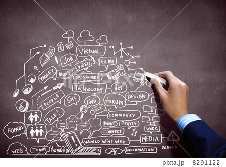Business chalk sketch 8291122
