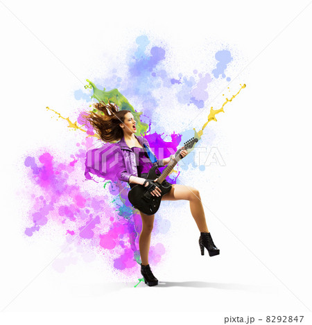 Rock passionate girl Rock passionate girl 8292847