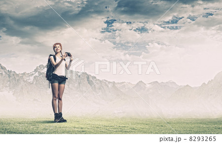 Young woman mountaineer 8293265