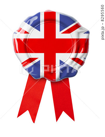 British or UK flag seal with ribbon British or UK flag seal with ribbon 8295560