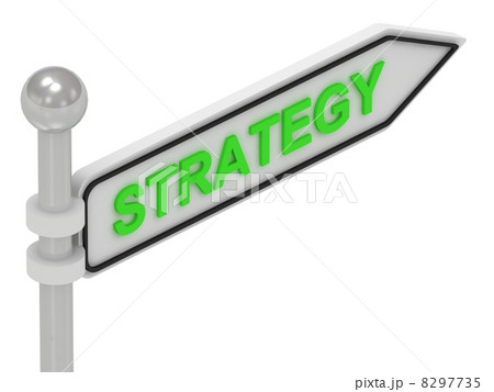 STRATEGY arrow sign with letters STRATEGY arrow sign with letters 8297735