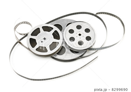 Old film strip isolated on white background Old film strip isolated on white background 8299690