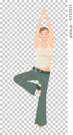 Yoga pose (Standing wood pose) 8310915